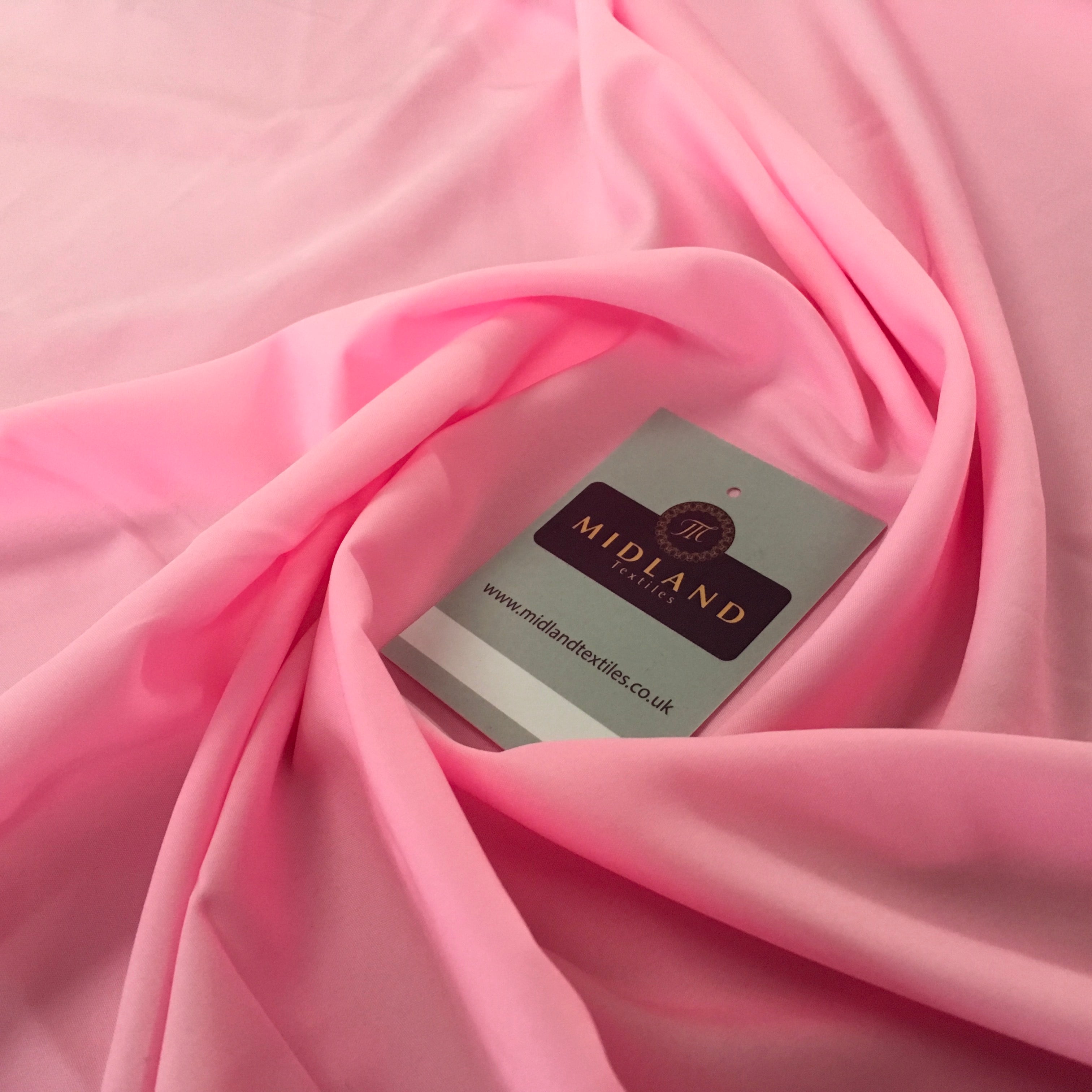 Plain Soft Powder Crepe Lightweight Lining 100% Polyester Fabric 100 cm Wide MR860 Mtex