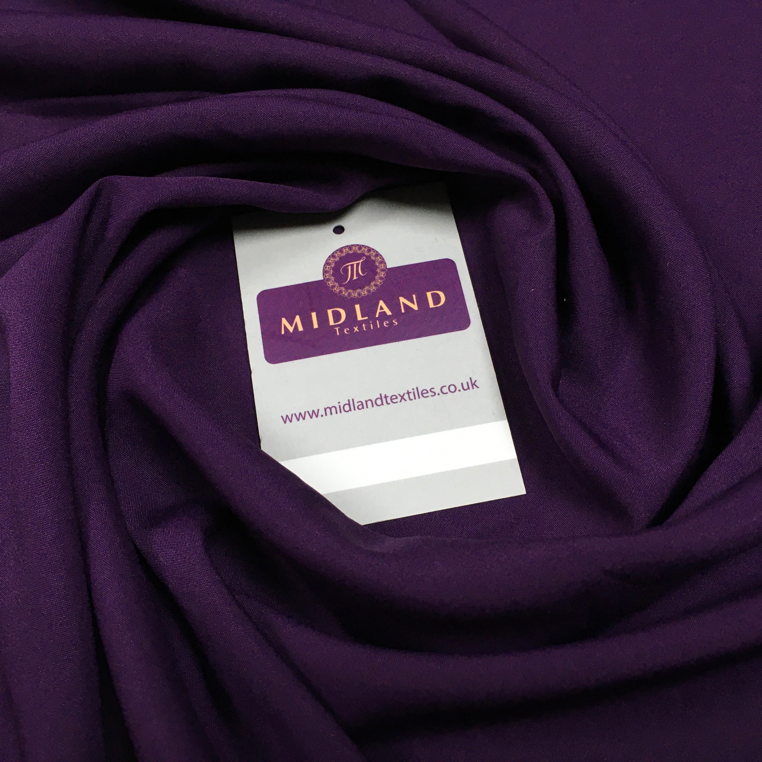 Plain Soft Powder Crepe Lightweight Lining 100% Polyester Fabric 100 cm Wide MR860 Mtex