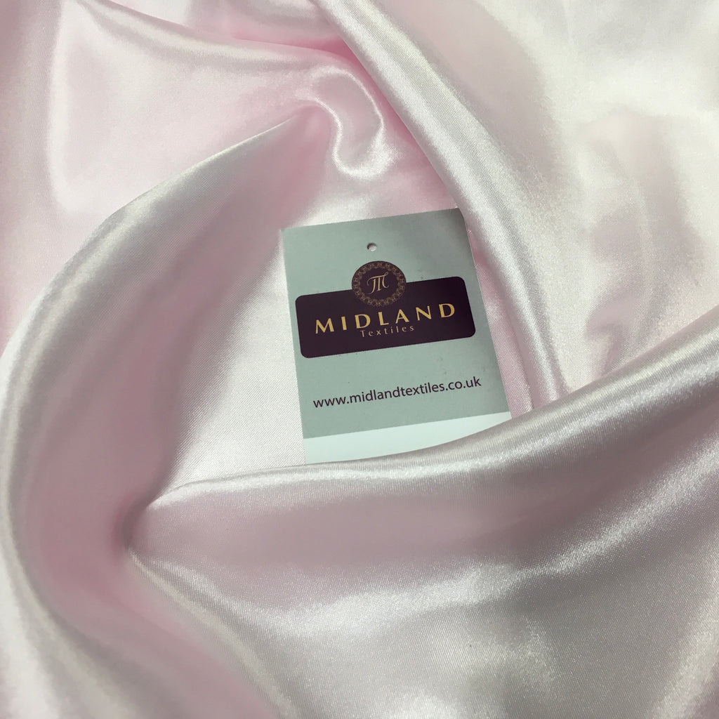 Plain Smooth Silky Satin Dressmaking Fabric 58