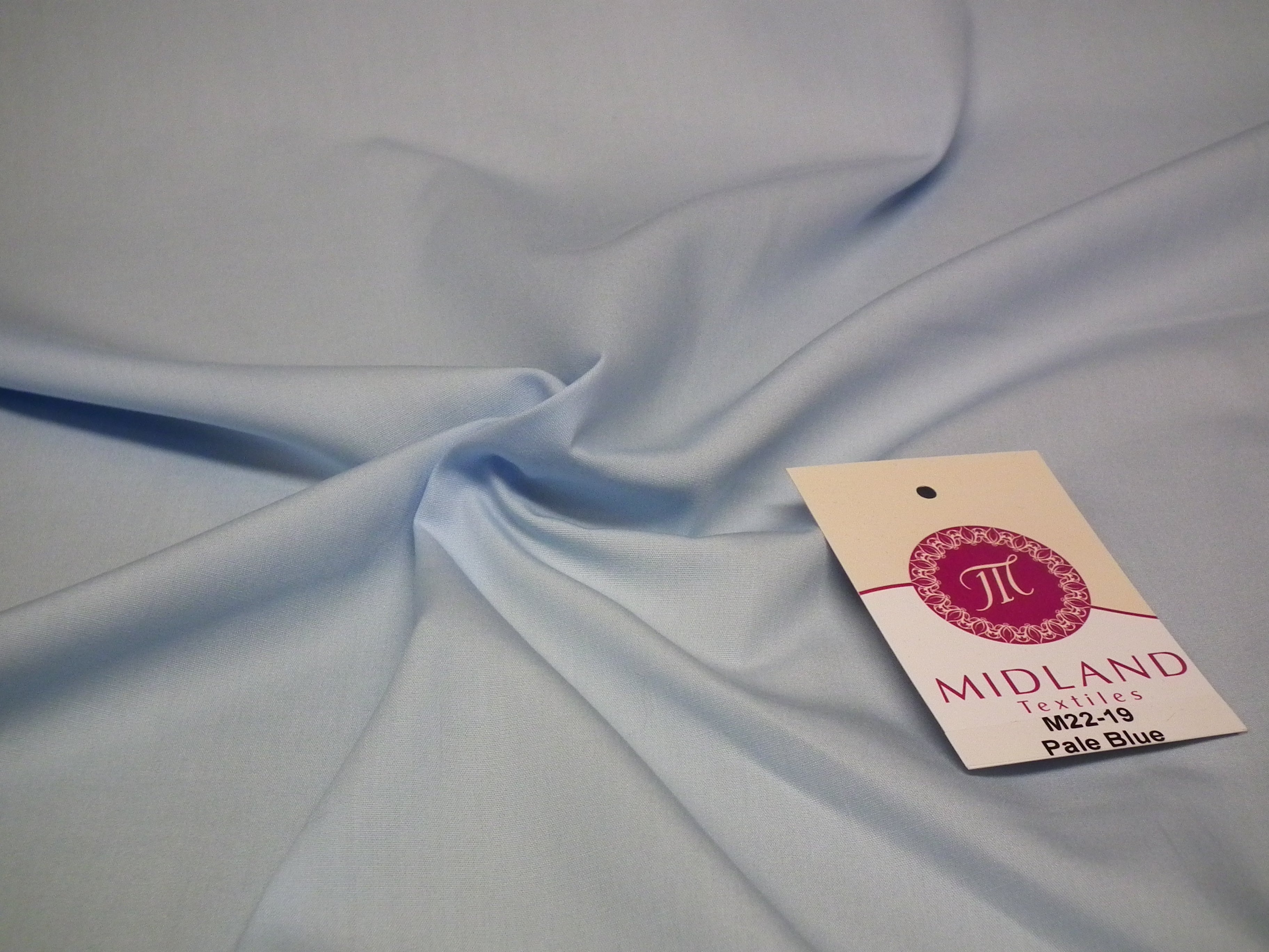 Solid Plain Coloured Dress Craft 100% Cotton Poplin Fabric Summer M22 Mtex