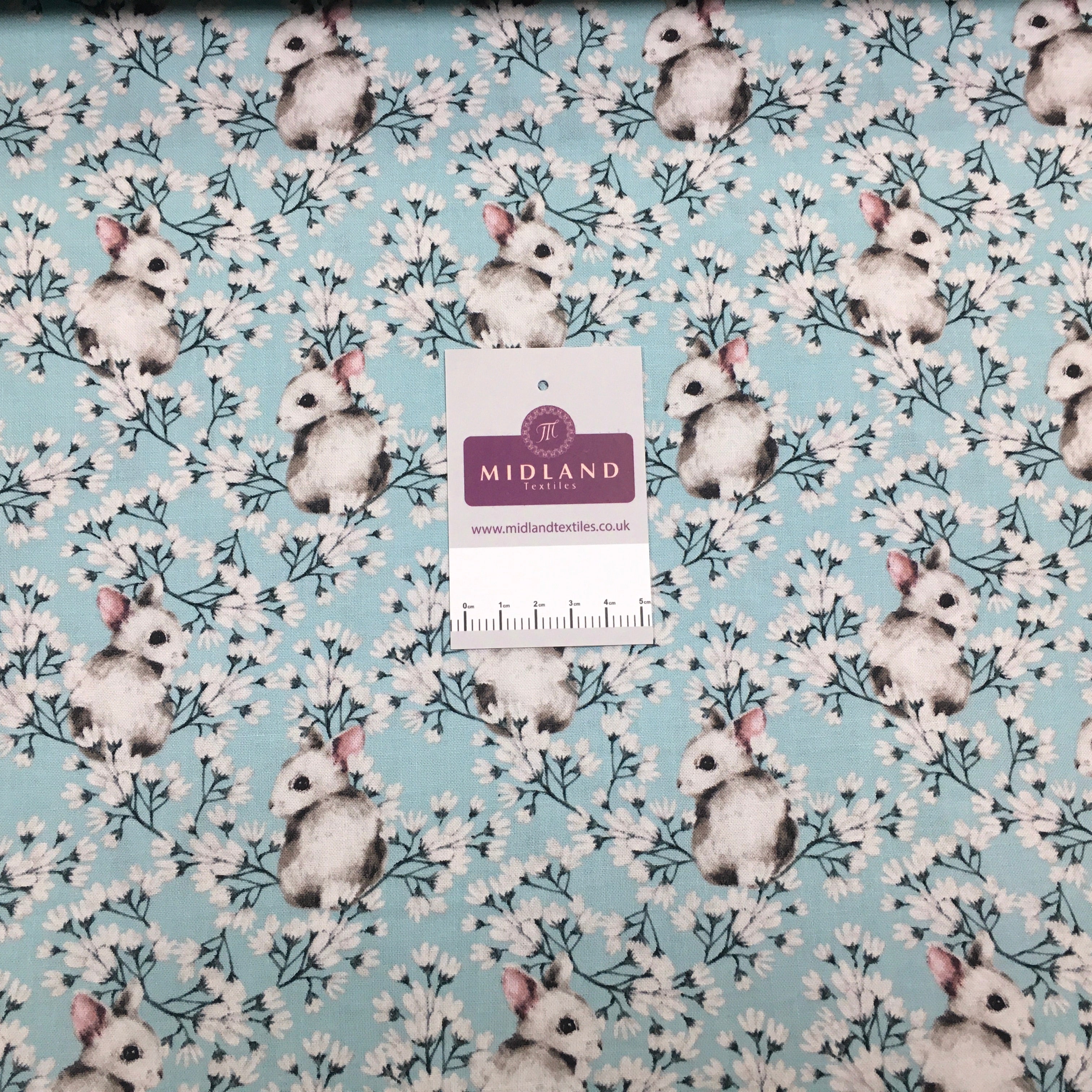 Bunny Rabbit printed Korean 100% cotton Patchwork craft mask Fabric MD1416 Mtex