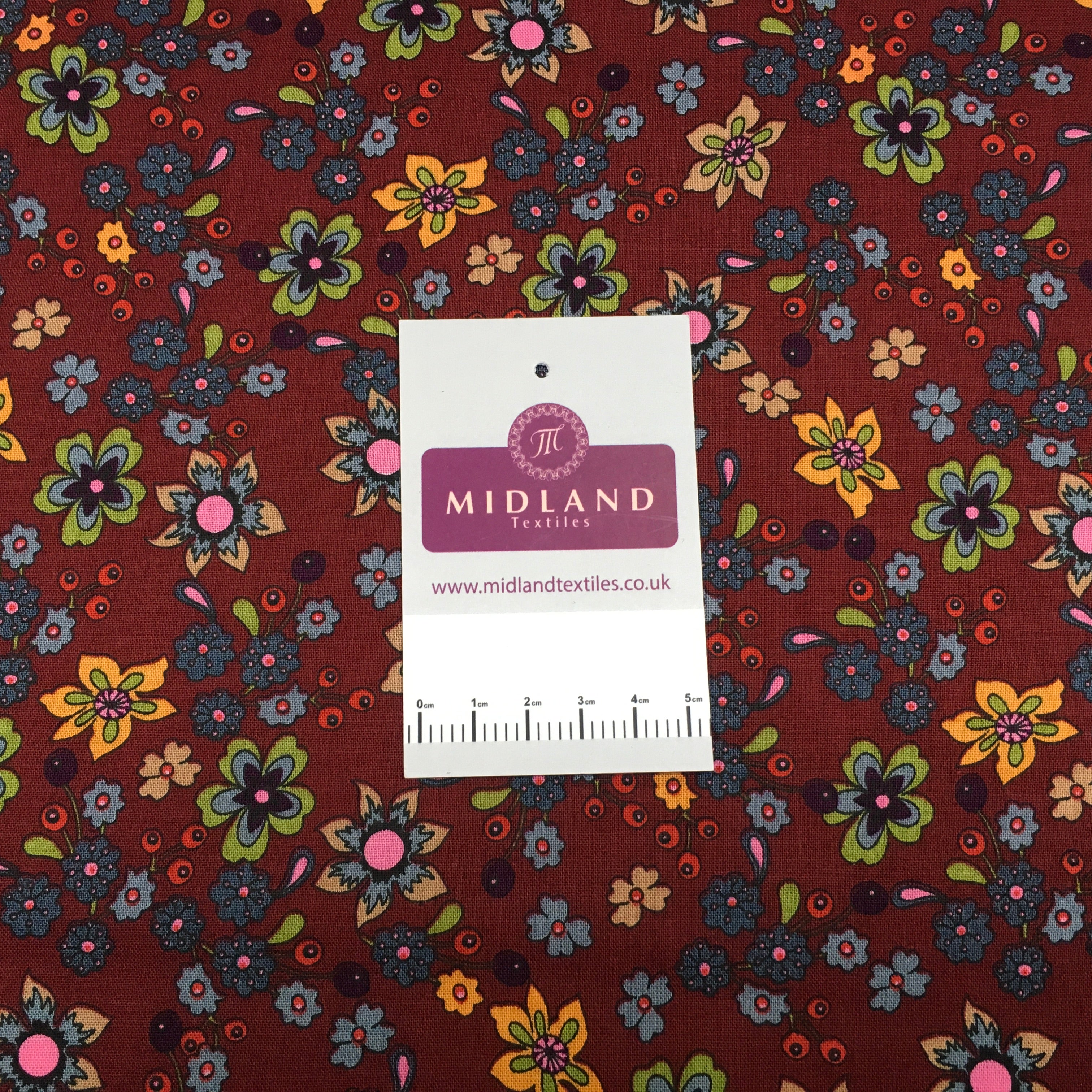 100% Cotton floral Print Dress Fabric M1407 Mtex