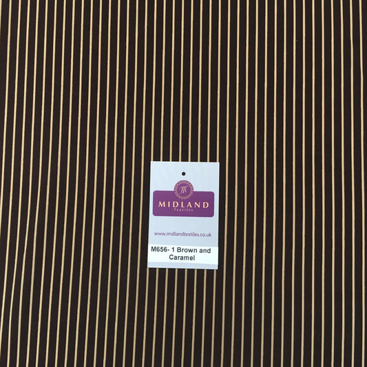 Striped one way Stretch Dress Fabric 45" wide M656 Mtex - Midland Textiles & Fabric