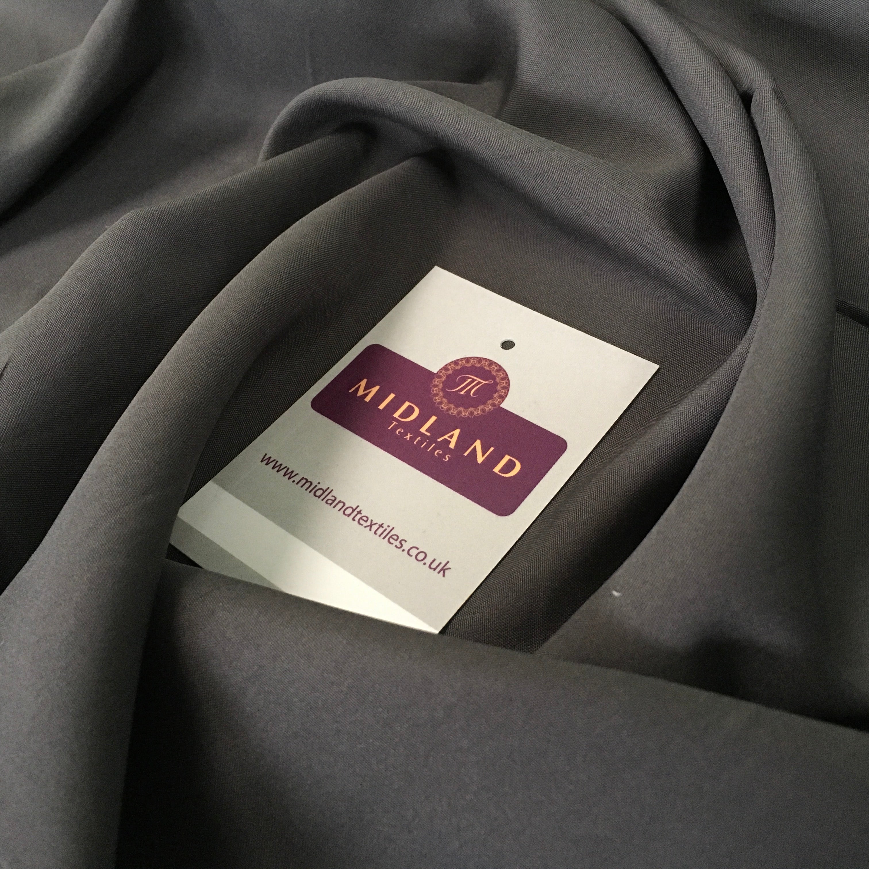 Plain Soft Powder Crepe Lightweight Lining 100% Polyester Fabric 100 cm Wide MR860 Mtex