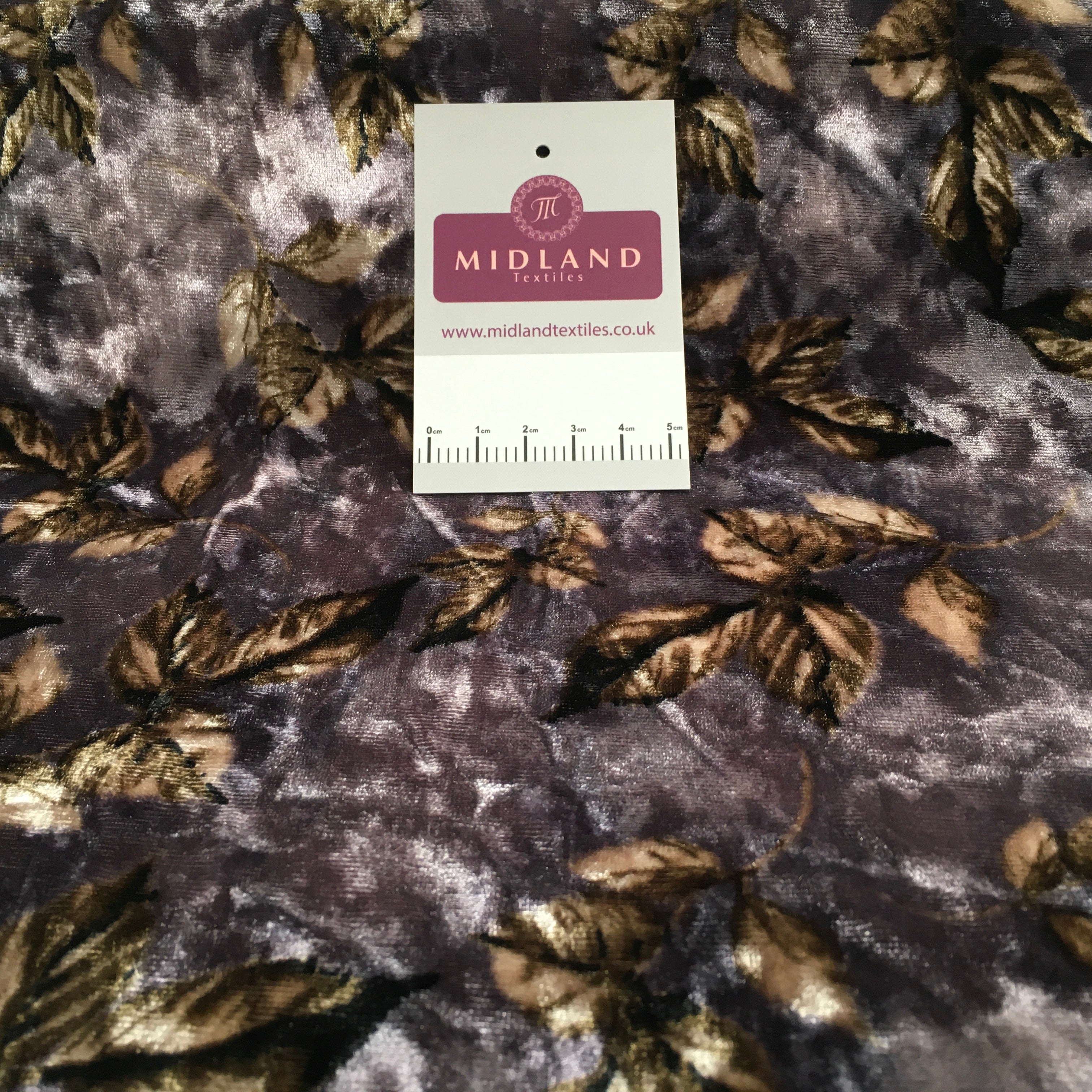 Vintage Floral Velvet Velour Stretch Printed dress fabric MA1430 Mtex