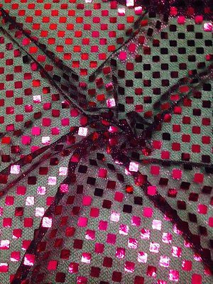 SQUARE SEQUIN LUREX JERSEY DISCO DANCE FANCY DRESS FABRIC MATERIAL 38"  M67 Mtex - Midland Textiles & Fabric