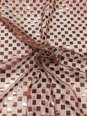 SQUARE SEQUIN LUREX JERSEY DISCO DANCE FANCY DRESS FABRIC MATERIAL 38'  M67 Mtex - Midland Textiles & Fabric