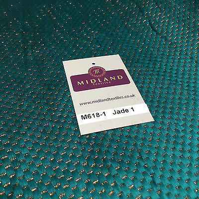 Indian Metallic Shimmer Lame Banarsi Jacquard Brocade Fabric 44' Wide M618 - Midland Textiles & Fabric