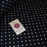 5mm Spot Polka Dots Multi Coloured Dress Craft 100% Cotton Poplin Fabric 45' M21 - Midland Textiles & Fabric