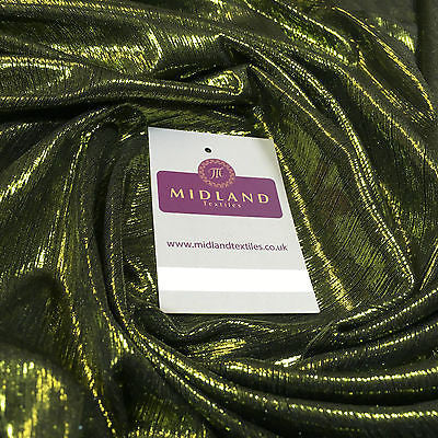 Shiny Metallic Corduroy Lame 1 way stretch Dress Fabric 40' wide M699 Mtex - Midland Textiles & Fabric
