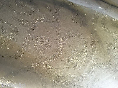 Vintage floral Uragiri scalloped edging dress fabric with clear stones M188 Mtex - Midland Textiles & Fabric