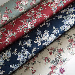 Vintage Rose Floral Print Shabby Chic, 100% Crafting Cotton 45 " Wide - M28 Mtex - Midland Textiles & Fabric