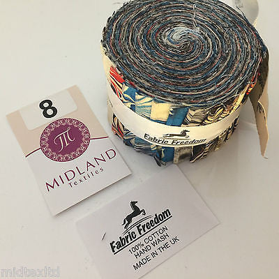 Mini Jelly Rolls 20 strippers 100% cotton 2.5' Width by 42' length M551 Mtex - Midland Textiles & Fabric