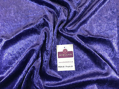 Crushed Velvet Velour One way stretch Dress & Craft Fabric 58