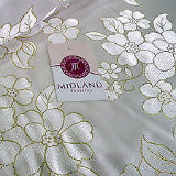 45' wide Floral Blossom Satin Brocade Dress Fabric -  M42 Mtex - Midland Textiles & Fabric