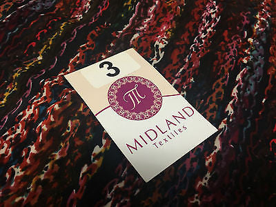 Multi Coloured Striped printed ity Jersey Lycra Stretch Fabric 58' M167 Mtex - Midland Textiles & Fabric