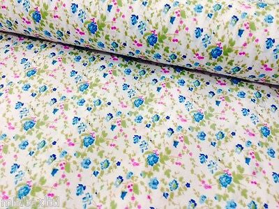 Vintage  floral ditsy Shabby Chic poly cotton printed fabric 44' Wide M341 Mtex - Midland Textiles & Fabric