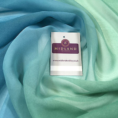 Plain Two Tonal printed chiffon dress and scarf fabric 58' wide M698 Mtex - Midland Textiles & Fabric