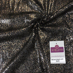 Animal Print Sequin One way stretch dress fabric 55' Wide M636 Mtex - Midland Textiles & Fabric