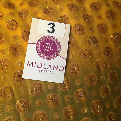 Burnout Chiffon velvet circles and spangle glitter fabric 50' Wide M187 Mtex - Midland Textiles & Fabric