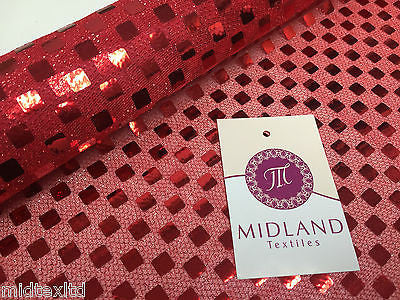 SQUARE SEQUIN LUREX JERSEY DISCO DANCE FANCY DRESS FABRIC MATERIAL 38'  M67 Mtex - Midland Textiles & Fabric