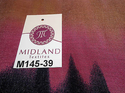 Bold Horizontal Gradient multi coloured printed Crinkle fabric 58" M145-39 Mtex - Midland Textiles & Fabric