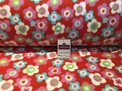 Anti pil polar Printed fleece ideal for throws blankets 150cm wide M672 Mtex - Midland Textiles & Fabric