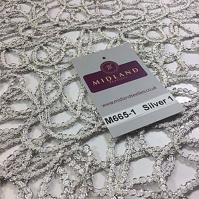 Metallic Wedding Net Mesh lace Dress fabric 50'  Wide M665 Mtex - Midland Textiles & Fabric