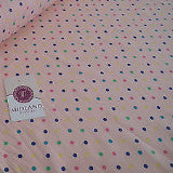 5mm Spot Polka Dots Multi Coloured Dress Craft 100% Cotton Poplin Fabric 45' M21 - Midland Textiles & Fabric