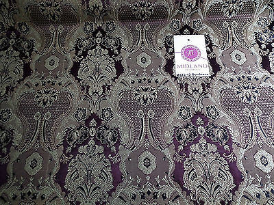 Indian Banarsi Gold Metallic Ornamental floral brocade fabric M373 Mtex 40' wide - Midland Textiles & Fabric