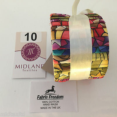 Mini Jelly Rolls 20 strippers 100% cotton 2.5' Width by 42' length M551 Mtex - Midland Textiles & Fabric
