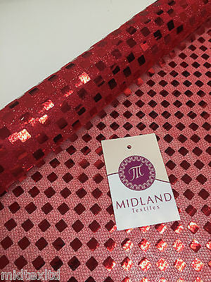 SQUARE SEQUIN LUREX JERSEY DISCO DANCE FANCY DRESS FABRIC MATERIAL 38'  M67 Mtex - Midland Textiles & Fabric