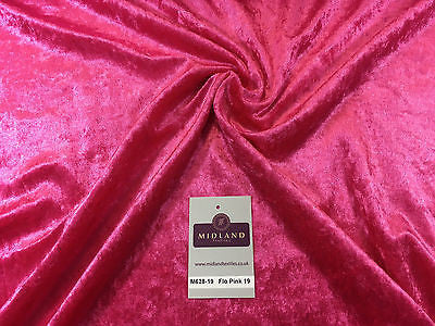 Crushed Velvet Velour One way stretch Dress & Craft Fabric 58