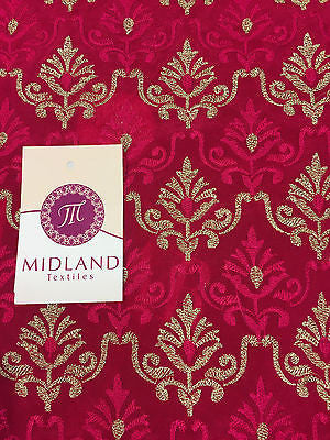 Luxury Crepe Fabric Metallic Embroidery 36" M243 Mtex - Midland Textiles & Fabric