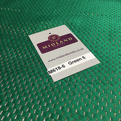 Indian Metallic Shimmer Lame Banarsi Jacquard Brocade Fabric 44' Wide M618 - Midland Textiles & Fabric