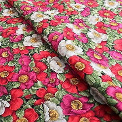 44' Floral Print 100% Cotton Fabric Craft Renaissance Patchwork M302 Mtex - Midland Textiles & Fabric