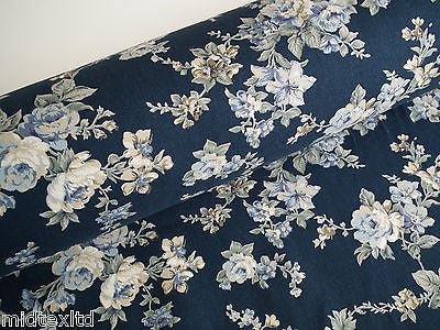 Vintage Rose Floral Print Shabby Chic, 100% Crafting Cotton 45 ' Wide - M28 Mtex - Midland Textiles & Fabric