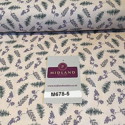 Mauve Highland Scottish Tartan 100% Cotton craft & quilting fabric 45' M678 - Midland Textiles & Fabric