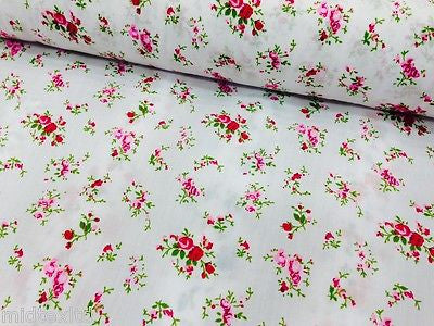 Vintage  floral ditsy Shabby Chic poly cotton printed fabric 44' Wide M341 Mtex - Midland Textiles & Fabric