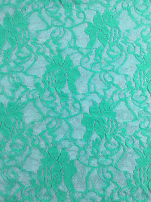 Stretch Floral Lace Semi Transparent Dress Fabric 55" Wide M186-19 Mtex - Midland Textiles & Fabric