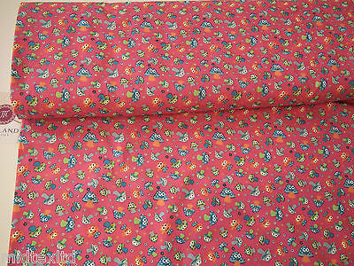 Mushroom Print 100% Cotton Poplin Fabric, 45" Wide Craft Cotton M27 - Midland Textiles & Fabric