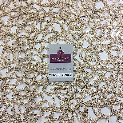 Metallic Wedding Net Mesh lace Dress fabric 50