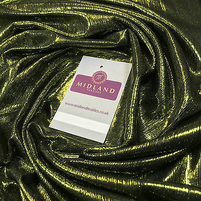Shiny Metallic Corduroy Lame 1 way stretch Dress Fabric 40' wide M699 Mtex - Midland Textiles & Fabric