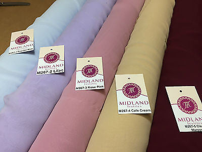 Japanese Hi Multi Chiffon Soft feel Fabric 58" 100% Polyester M267 Mtex - Midland Textiles & Fabric