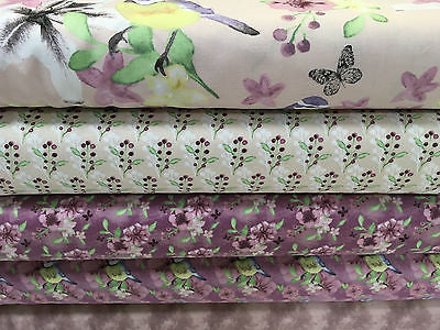 Pink Watercolour Floral 100% Cotton Craft & Patchwork fabric 44" Wide M561 Mtex - Midland Textiles & Fabric