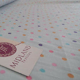 5mm Spot Polka Dots Multi Coloured Dress Craft 100% Cotton Poplin Fabric 45' M21 - Midland Textiles & Fabric