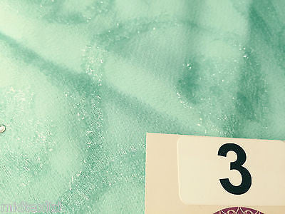 Vintage floral Uragiri scalloped edging dress fabric with clear stones M188 Mtex - Midland Textiles & Fabric