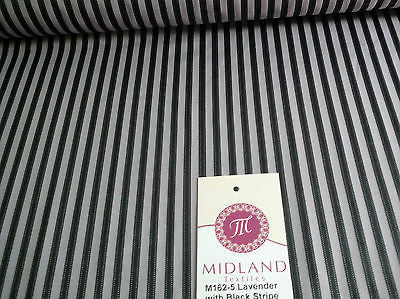 VERTICAL SATIN STRIPE FABRIC NON-STRETCH M162 MIDTEX - Midland Textiles & Fabric