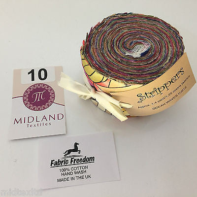 Mini Jelly Rolls 20 strippers 100% cotton 2.5' Width by 42' length M551 Mtex - Midland Textiles & Fabric