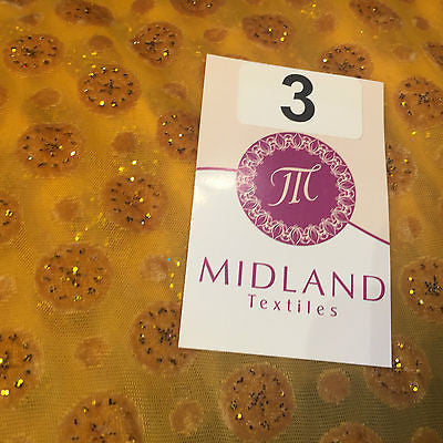 Burnout Chiffon velvet circles and spangle glitter fabric 50' Wide M187 Mtex - Midland Textiles & Fabric